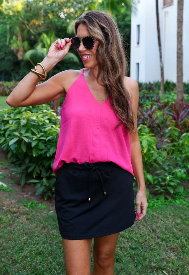 JESS LEA CLASSIC BLACK POCKETED SKORT