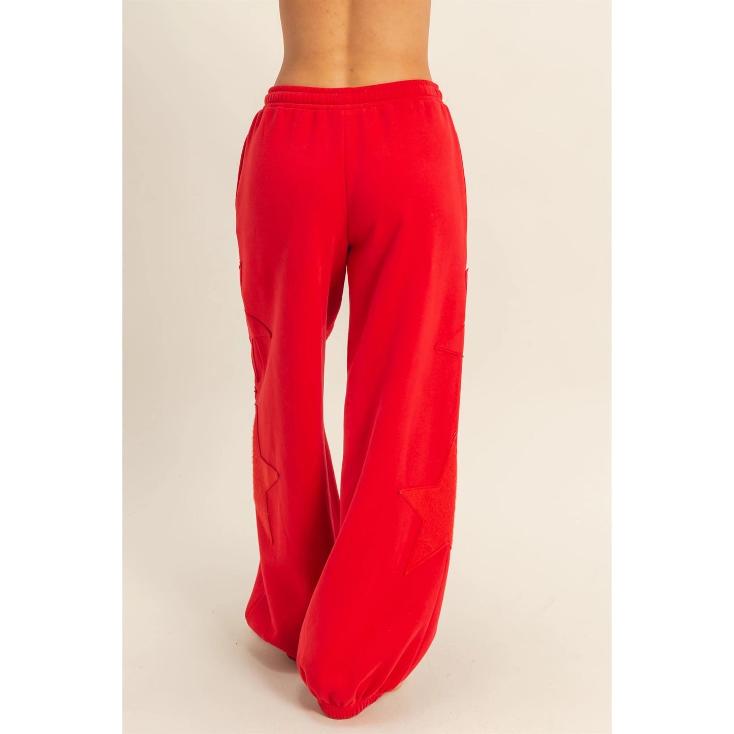 STAR PATCH CREWNECK SWEATSHIRT & PANTS *Sold Separately