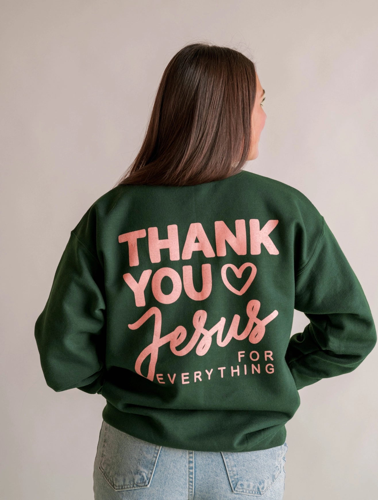 THANK YOU JESUS PULLOVER CREWNECK