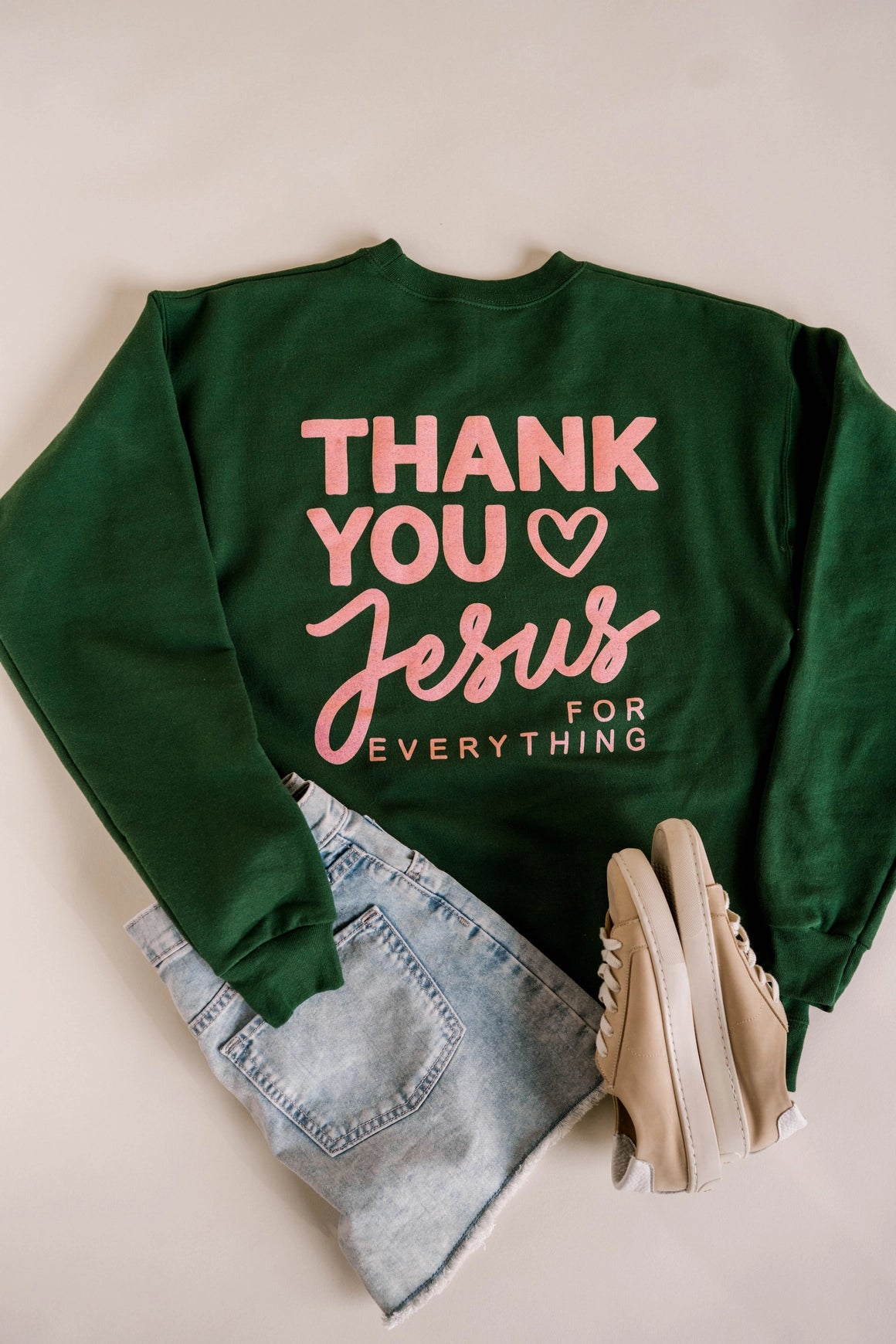 THANK YOU JESUS PULLOVER CREWNECK