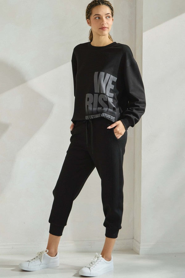 WE RISE ULTRA SOFT CREWNECK SWEATSHIRT