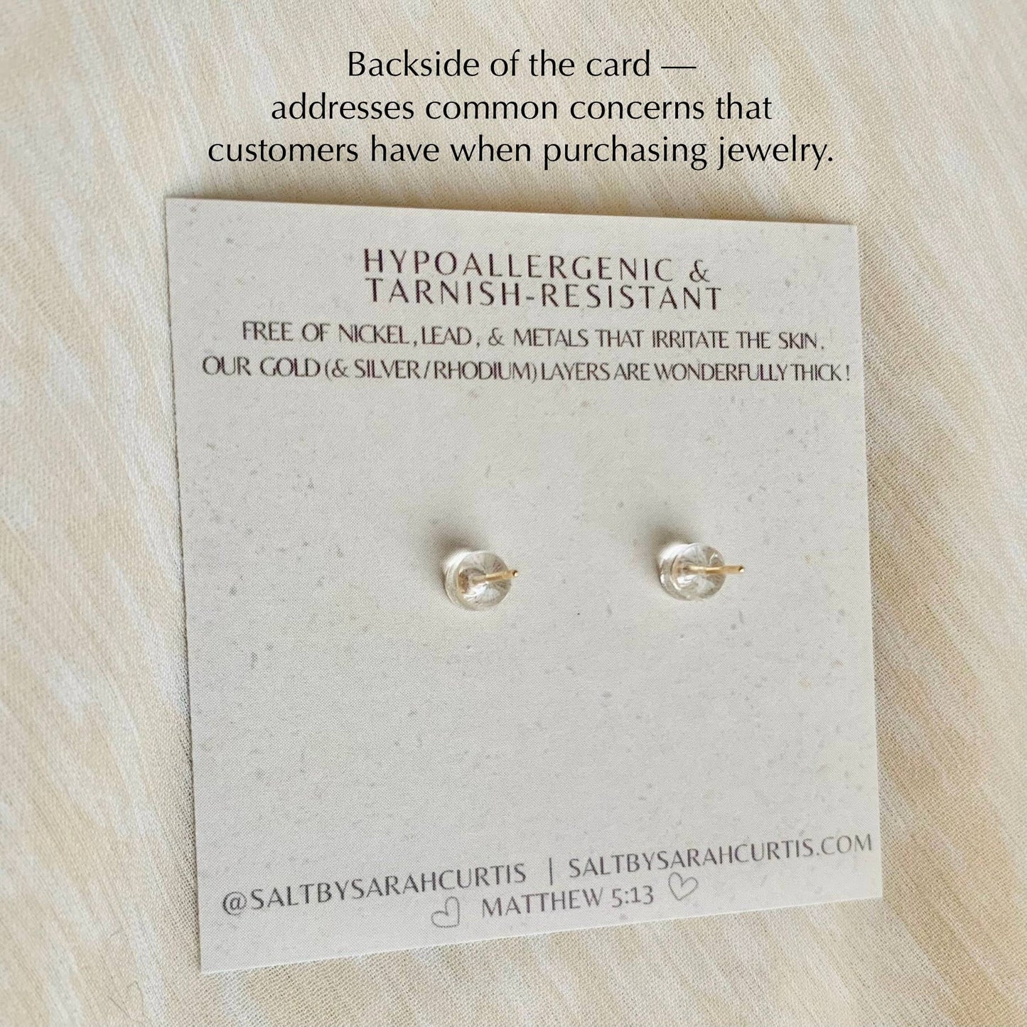 DAINTY DAISY STUDS | flower stud earrings | spring & summer : PLATINUM