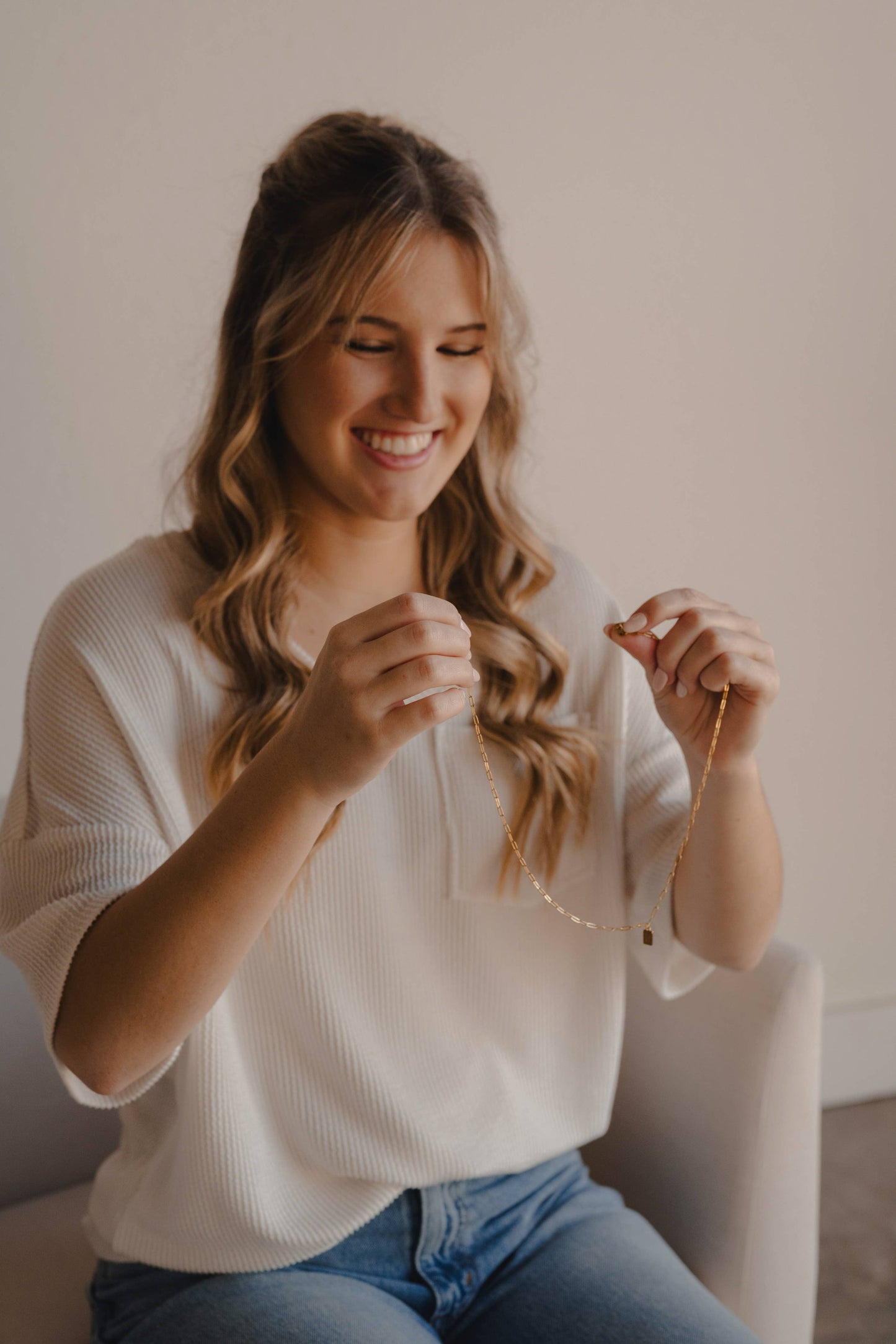 WITH YOU MINI TAG CHRISTIAN NECKLACE ISAIAH 41:10