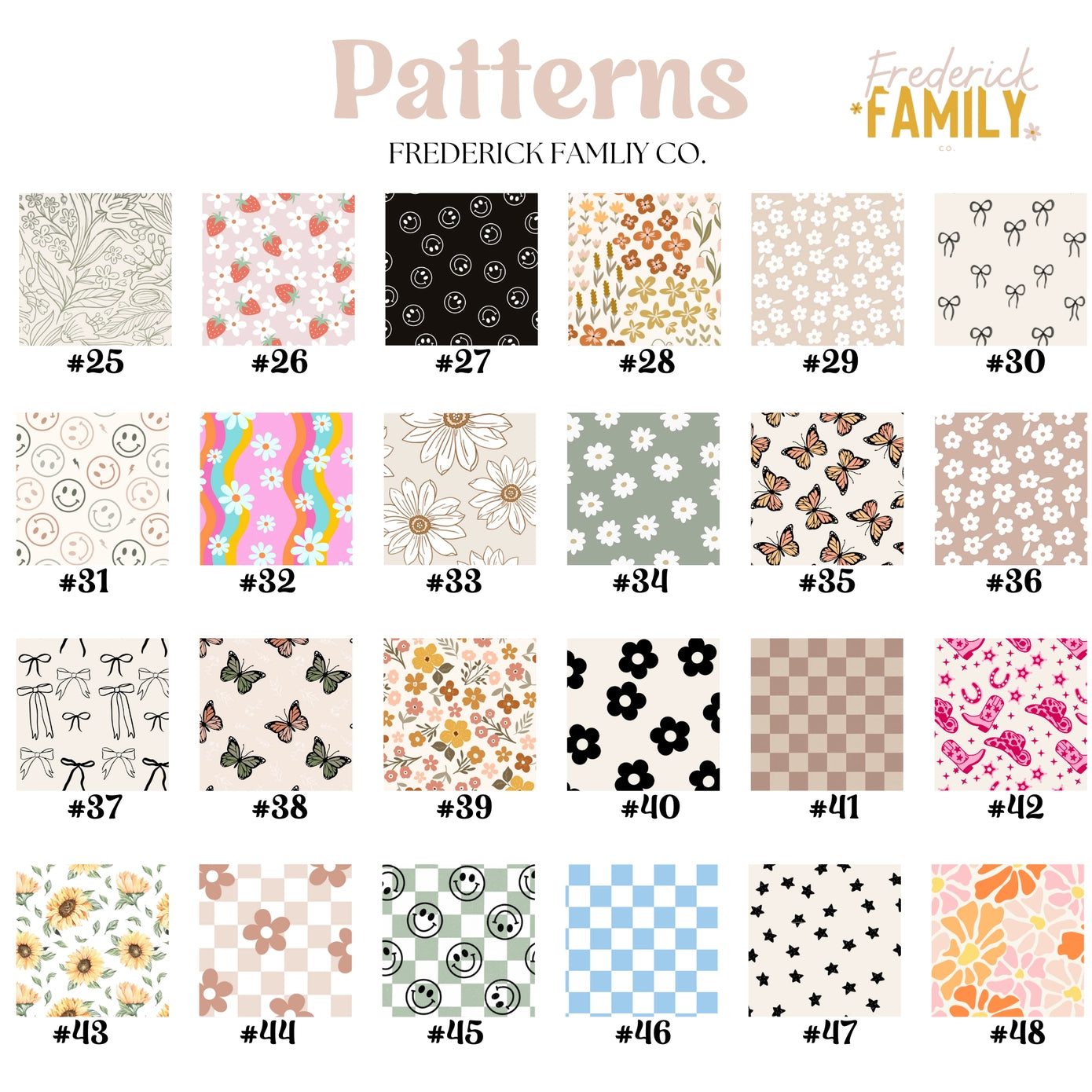 PATTERNED ID BADGE HOLDERS
