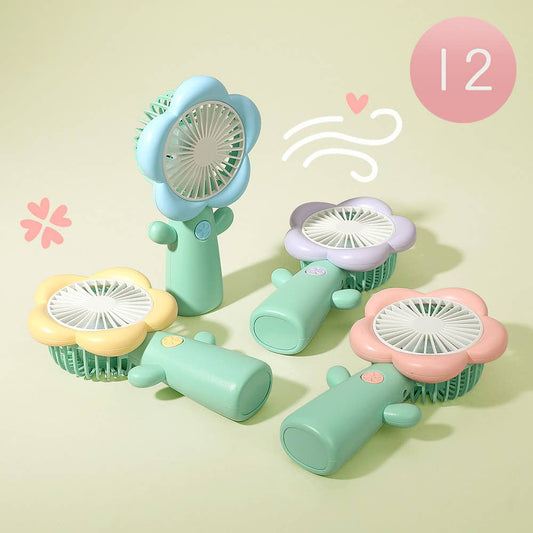 FLOWER HANDHELD DESKTOP PORTABLE USB FAN