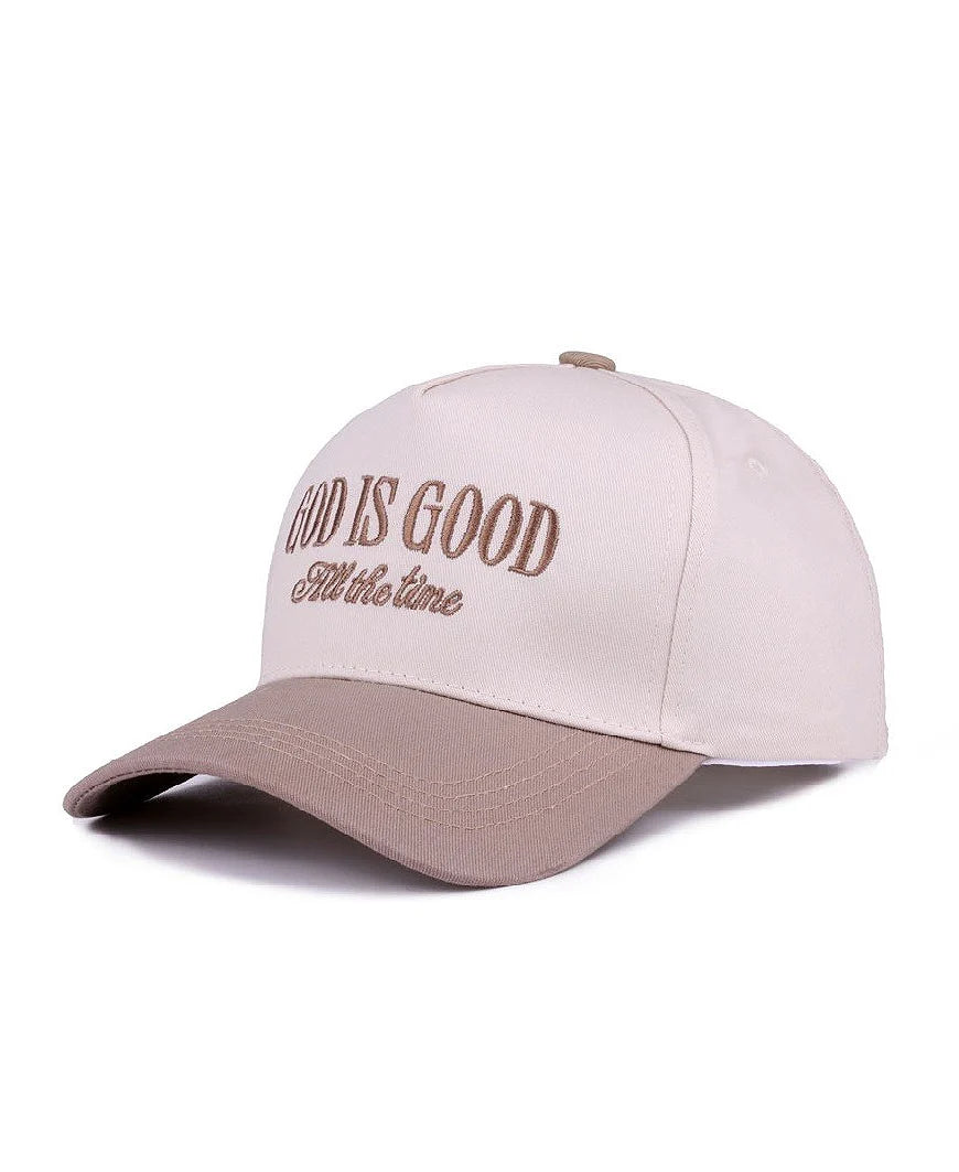 God Is Good All The Time Two Tone Canvas Hat