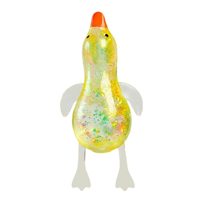 Cute Goose Duck Glitter Squishy Squeeze Toy Fidget Toy *In Stock