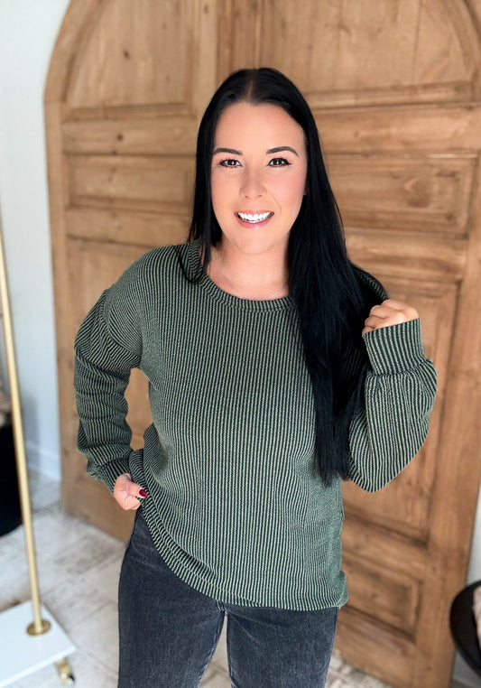 HEIM RIBBED LONG SLEEVE