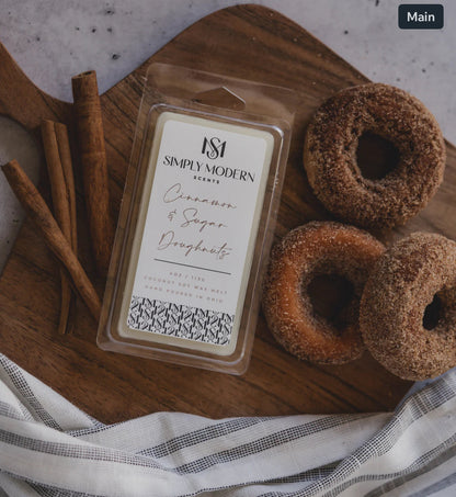 CINNAMON & SUGARED DOUGHNUTS| COCONUT SOY WAX MELT