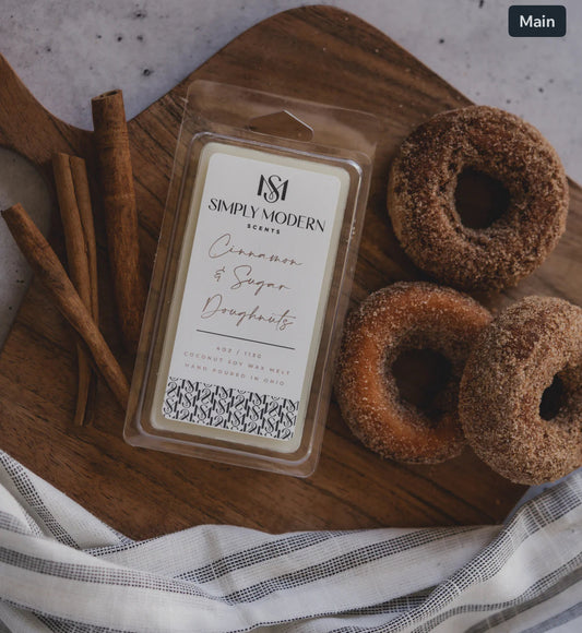 CINNAMON & SUGARED DOUGHNUTS| COCONUT SOY WAX MELT