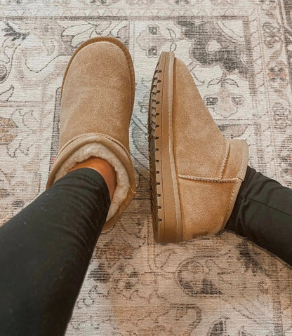 PREORDER: Faux Fur Lined Shortie Boots BESTSELLER