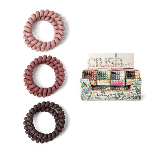 CRUSH KINDA SPIRALLING COIL HAIR TIES