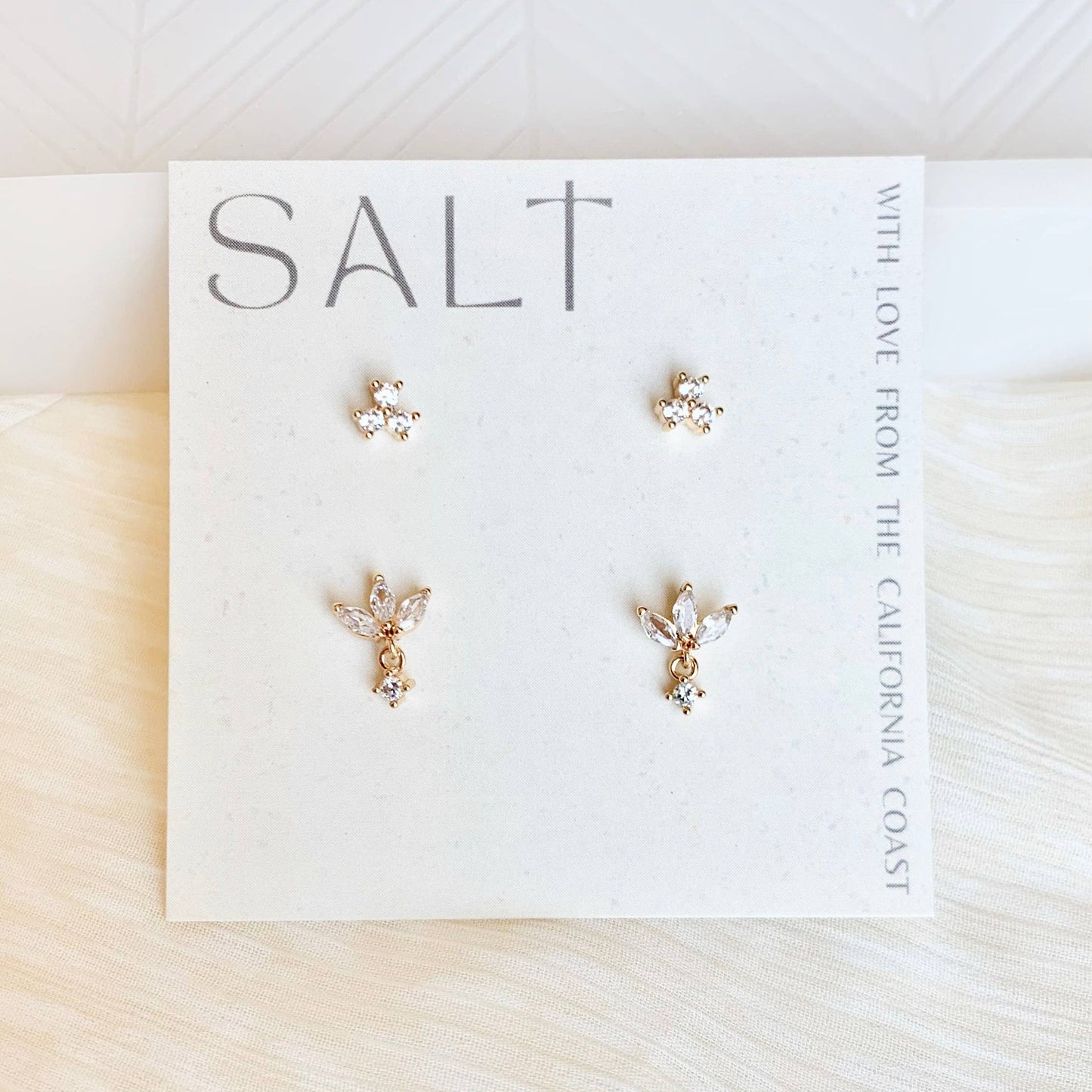 DAINTY STUD SETS | crystal stud earrings | minimal jewelry