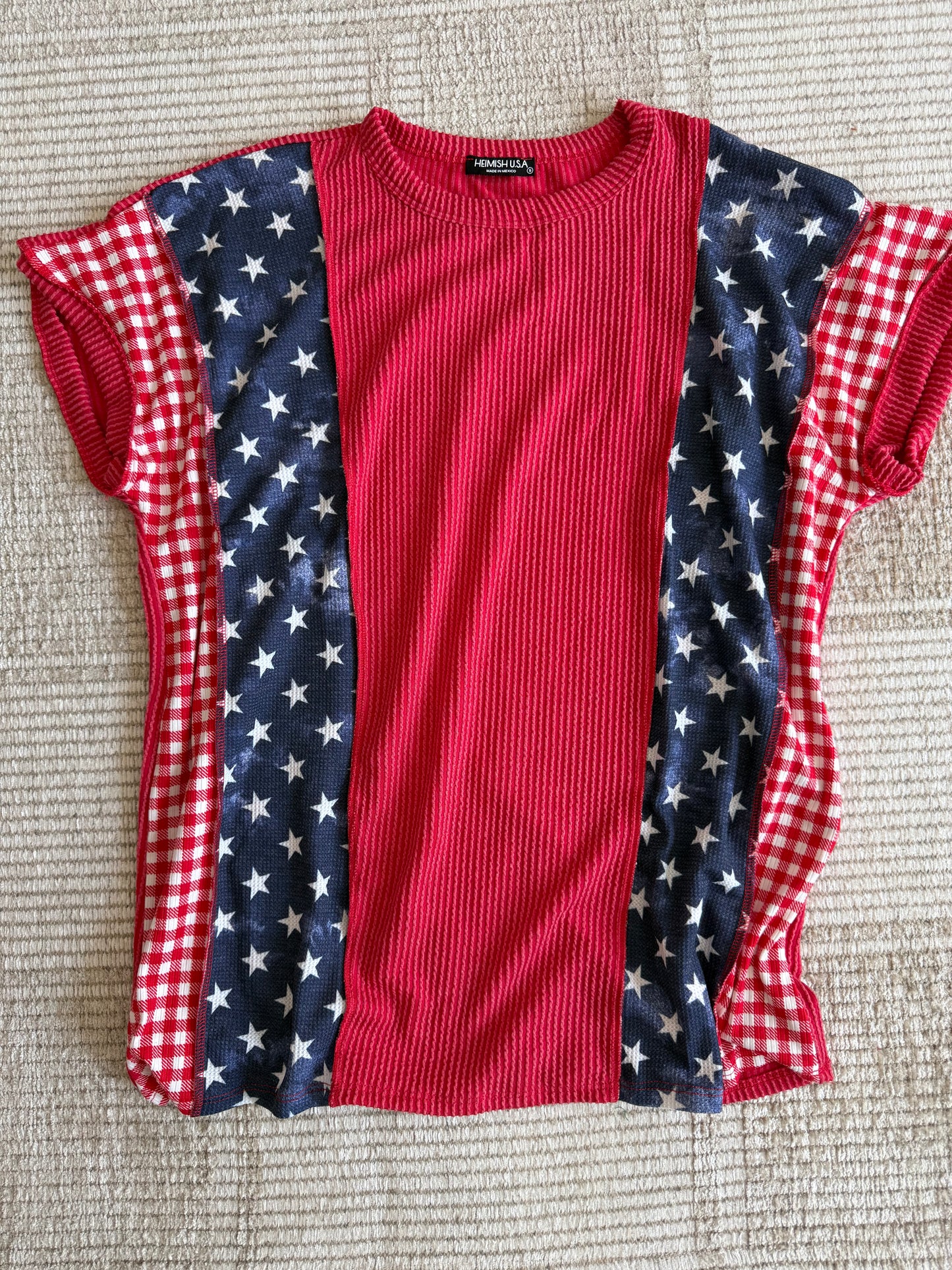 Patriotic Patriotic Ribbed Top