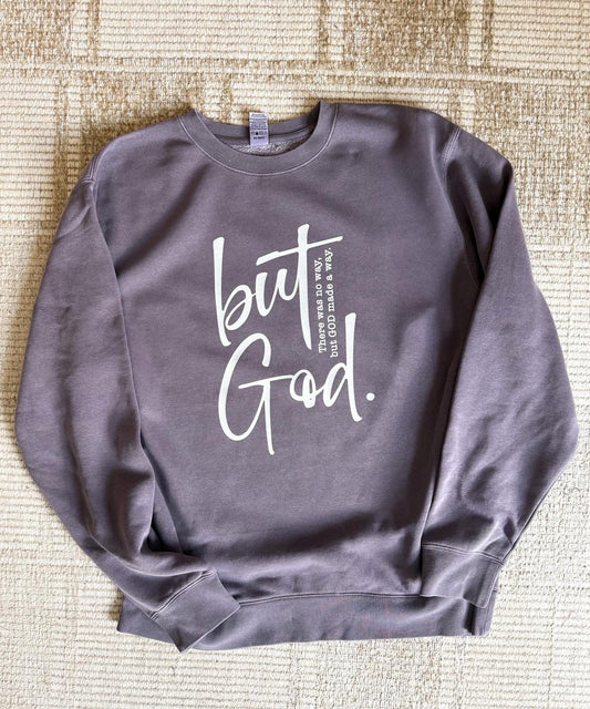 BUT GOD SOFT PIGMENT DYED CREWNECK SWEATSHIRT