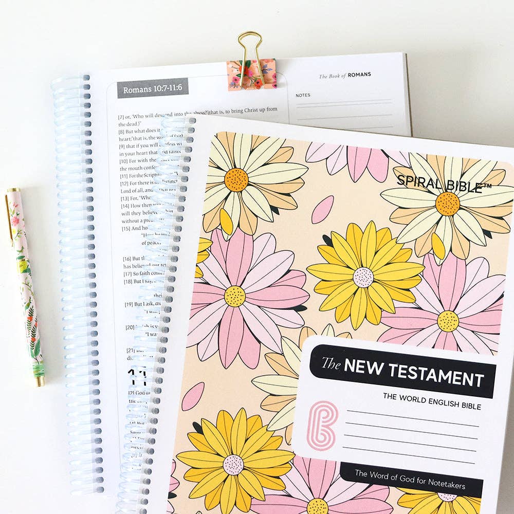 SPIRAL BIBLE™ - WEB -NEW TESTAMENT - DAISIES