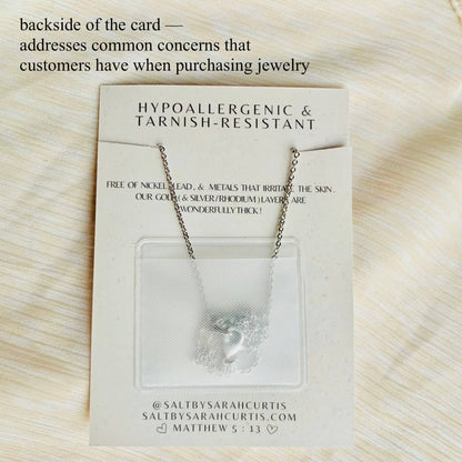 SNOWFLAKE NECKLACE | silver | holiday pendant necklace