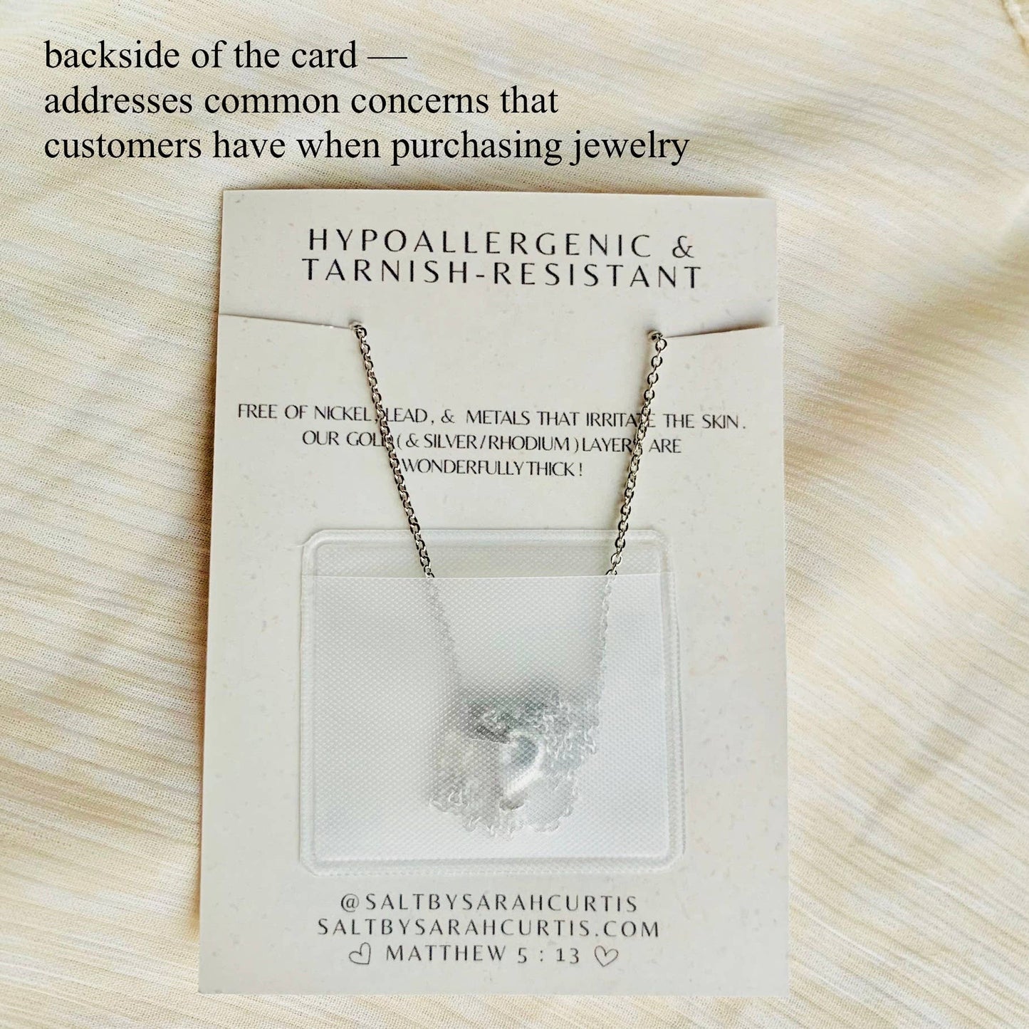 REINDEER NECKLACE | holiday pendant necklace | Christmas: SILVER (PLATINUM)