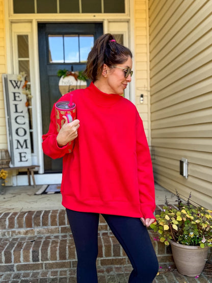 PRE ORDER- MOCK NECK SWEATSHIRTS*Multiple Colors