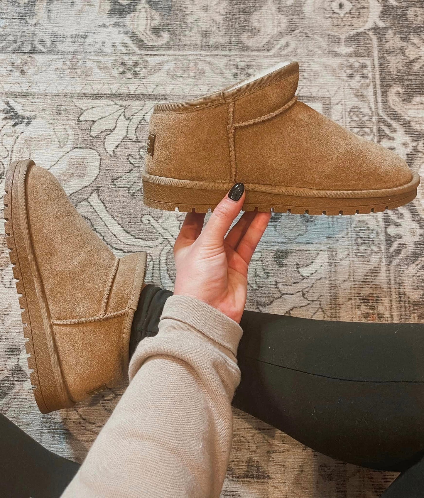 PREORDER: Faux Fur Lined Shortie Boots BESTSELLER