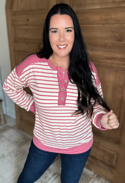 CHILL CONTRAST RIBBED TOP