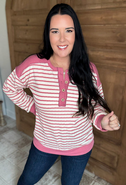 CHILL CONTRAST RIBBED TOP