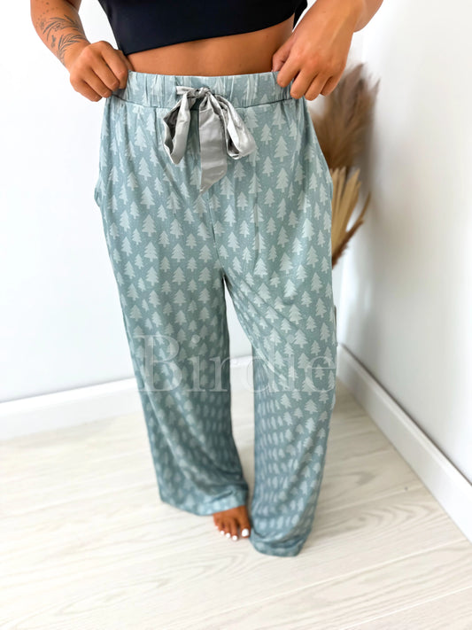 BIRDIE PREORDER Twinkle Tree Pajama Pants with Satin Bow