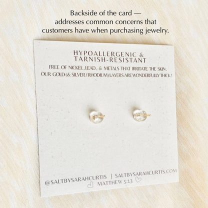 BOW STUDS | 18k gold |  dainty stud earrings