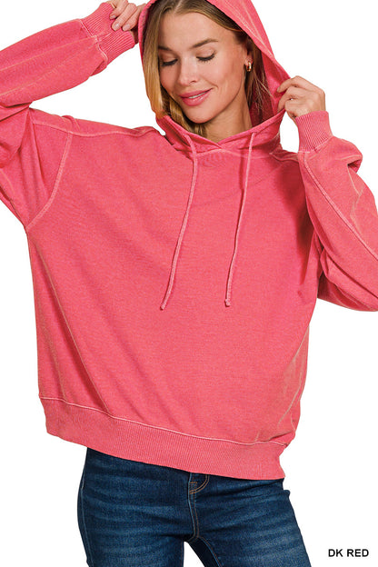 ZENANA SOFT PIGMENT DYED GO TO HOODIE-Multiple Colors