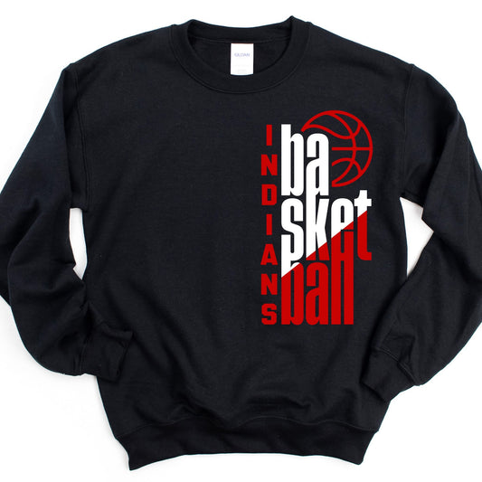PRE ORDER SIDE BASKETBALL INDIANS SWEATSHIRT