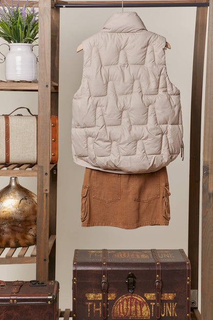 QUILTED SOFT PUFFER VEST