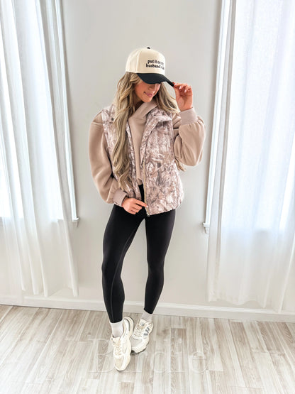 BIRDIE Dark Camo Puffer Vest*Best Seller