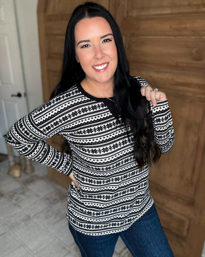 HEIMISH WINTER GEOMETRIC SOFT TOP