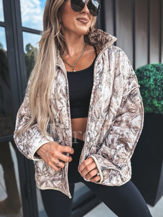 BIRDIE PREORDER Cozy Cloud Jacket in Dark Camo