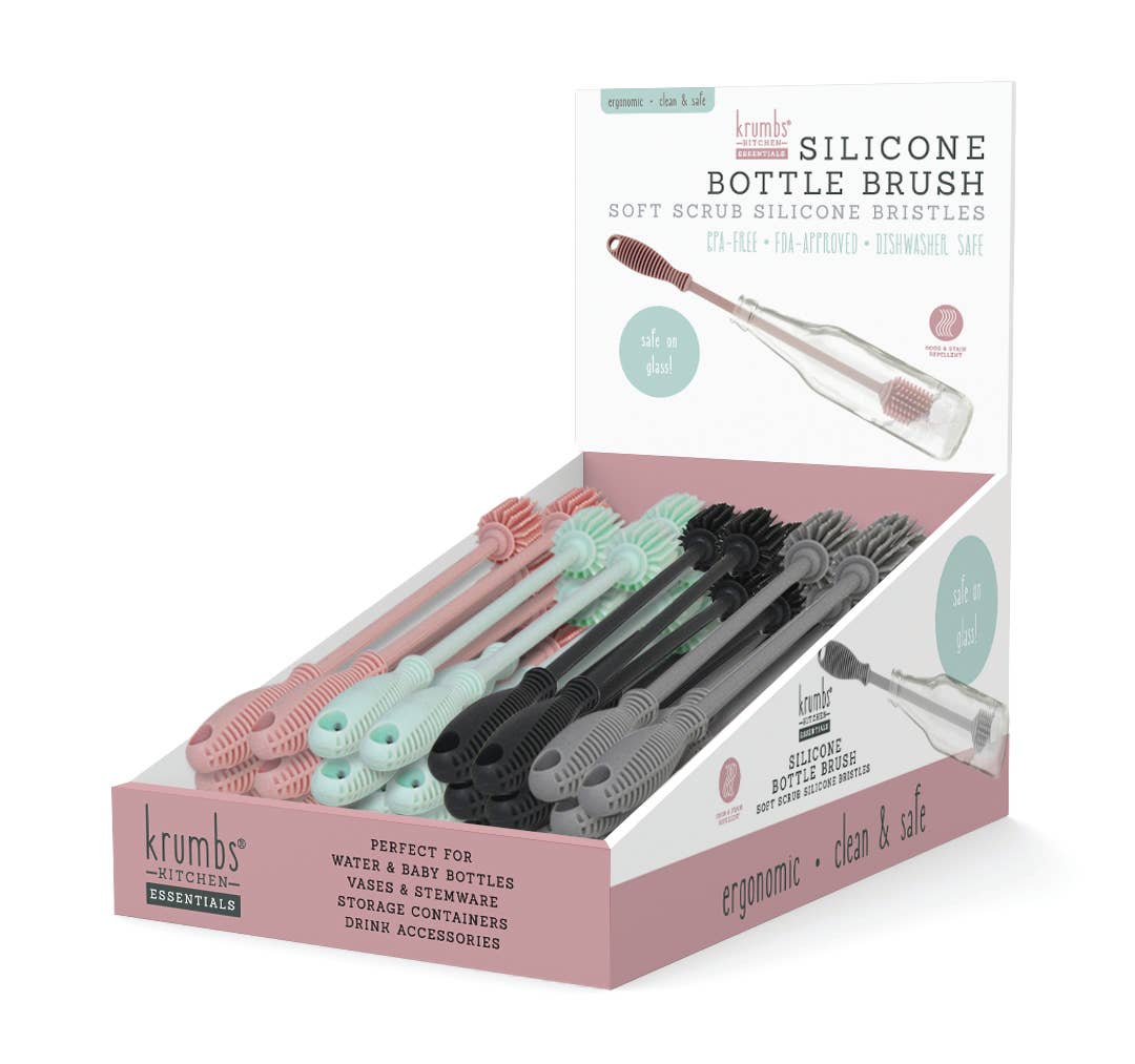 KITCHEN ESSENTIALS SILICONE BOTTLE BRUSH