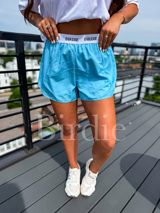 BIRDIE Essential Performance Shorts in Light Blue