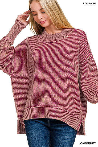 CRISP DAYS SOFT WASHED SWEATER-*more colors available