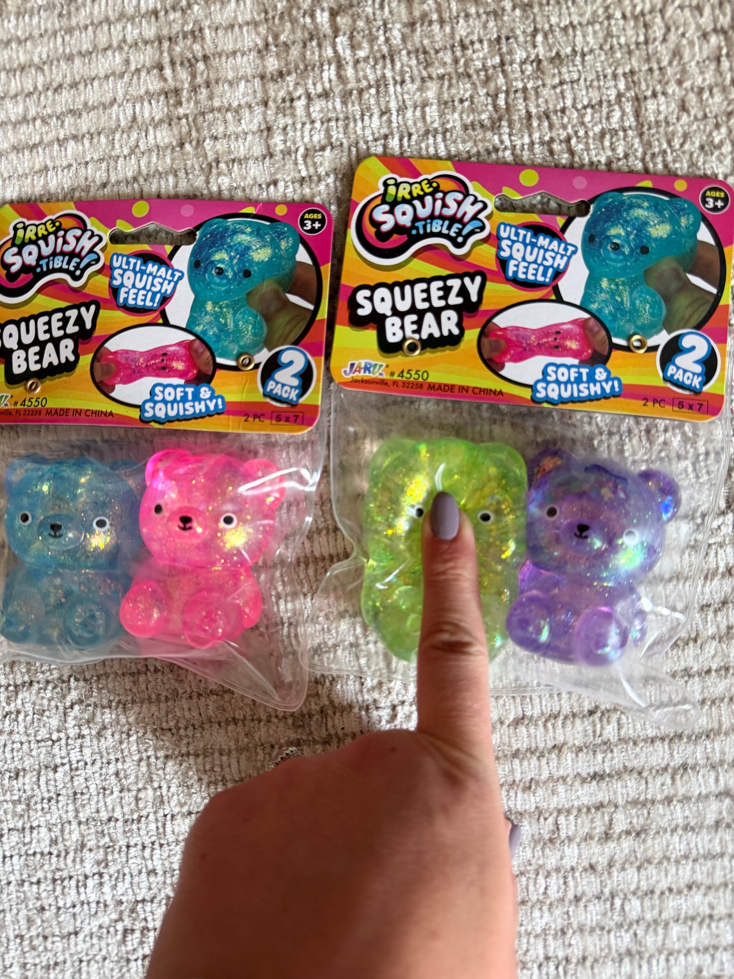 JA-RU SQUEEZY BEAR 2 Packs