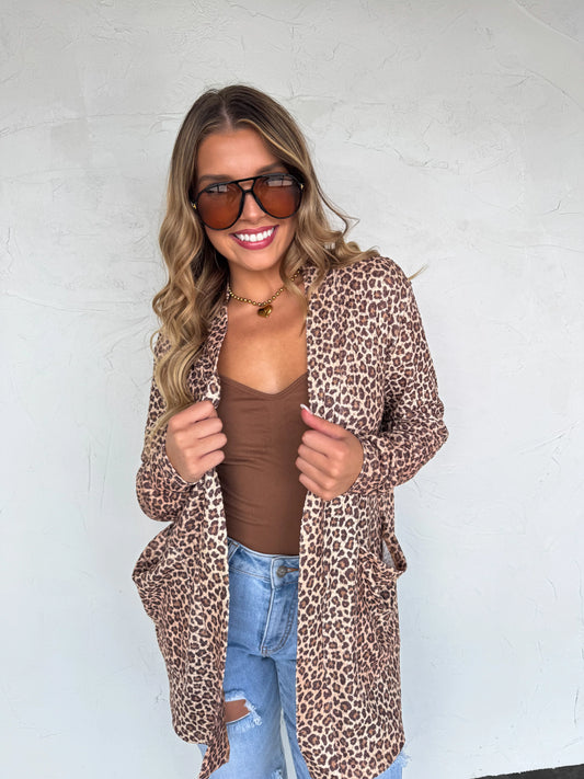 PREORDER- CHEETAH LOLA CARDIGAN