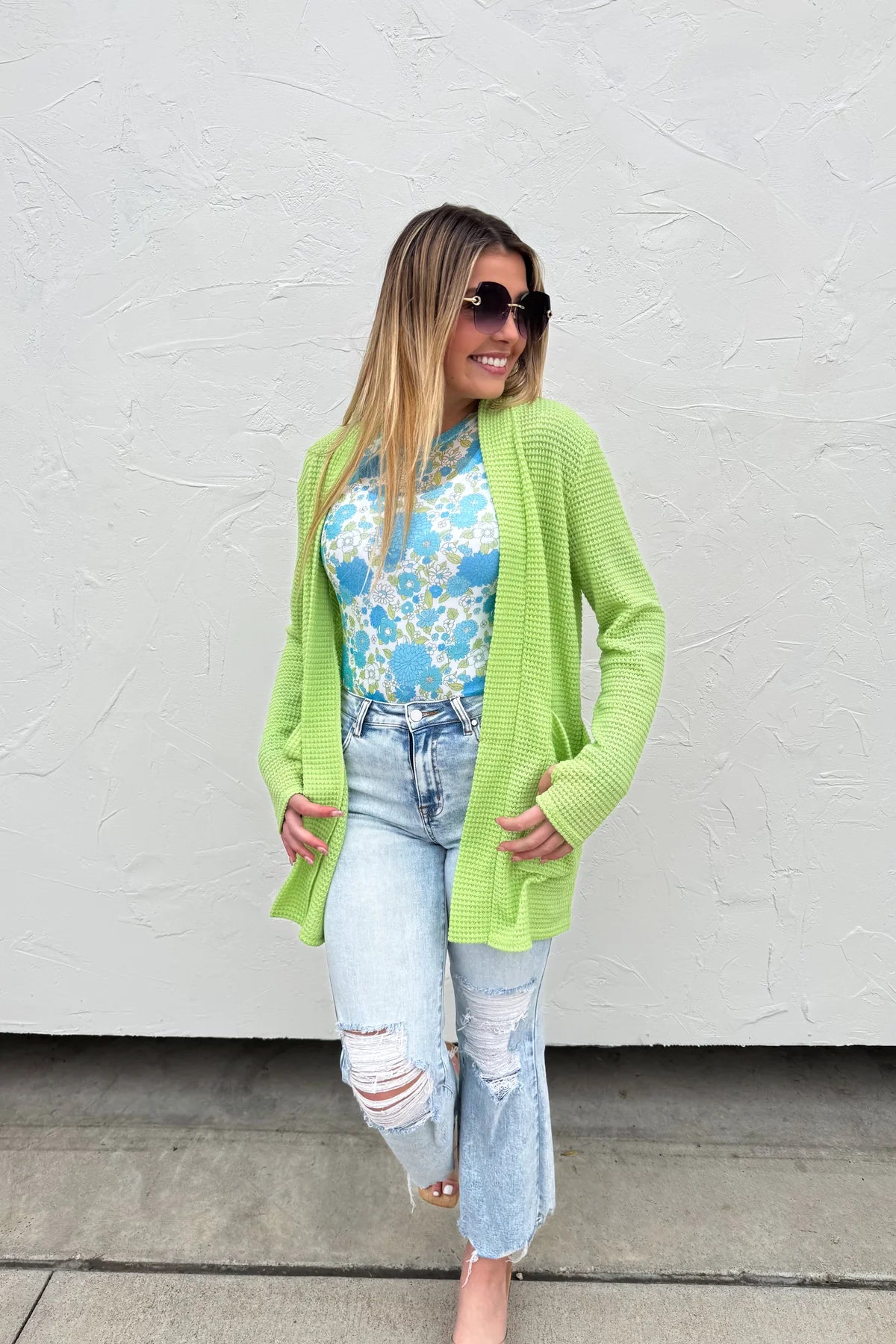 SPRING GREEN LOLA CARDIGAN