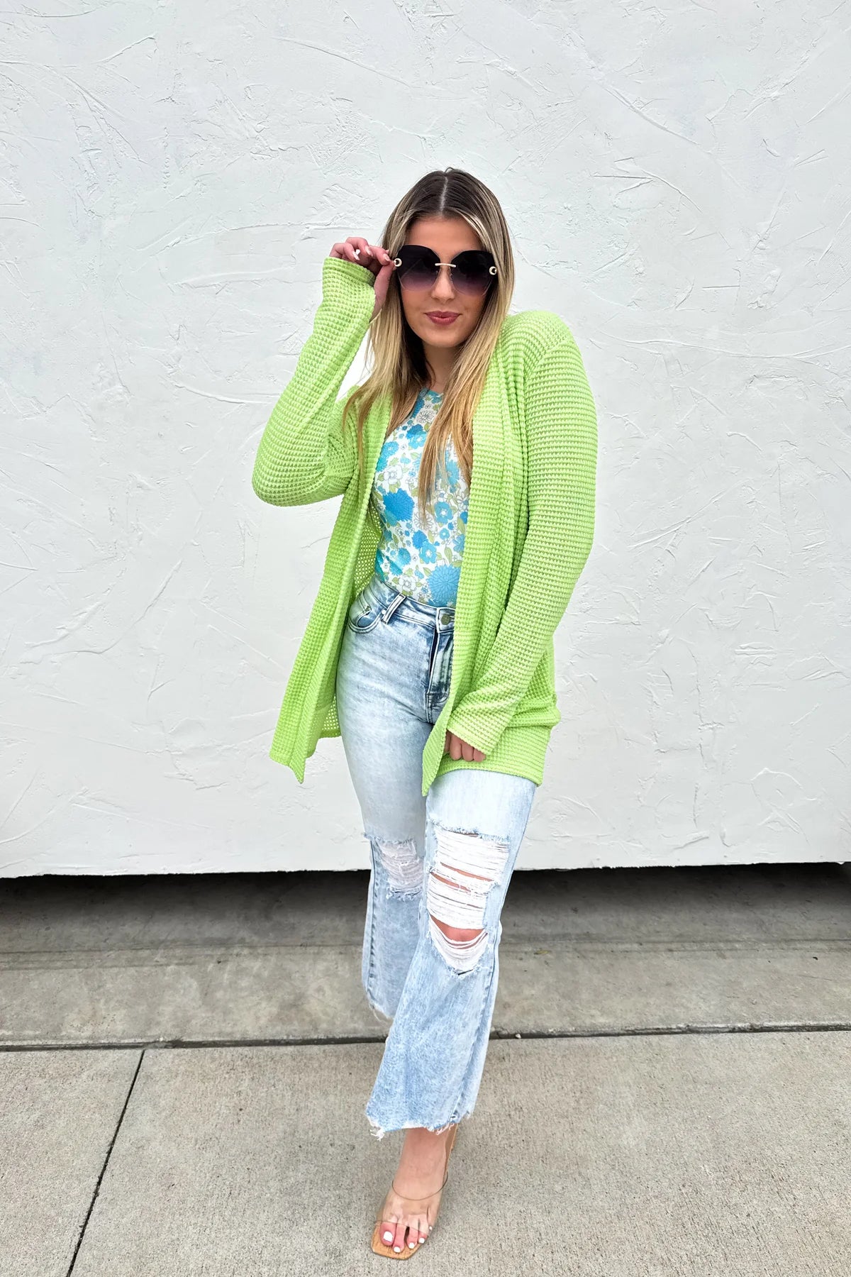 SPRING GREEN LOLA CARDIGAN