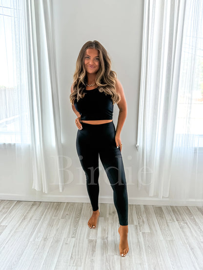 BIRDIE PREORDER Black Melt Leggings