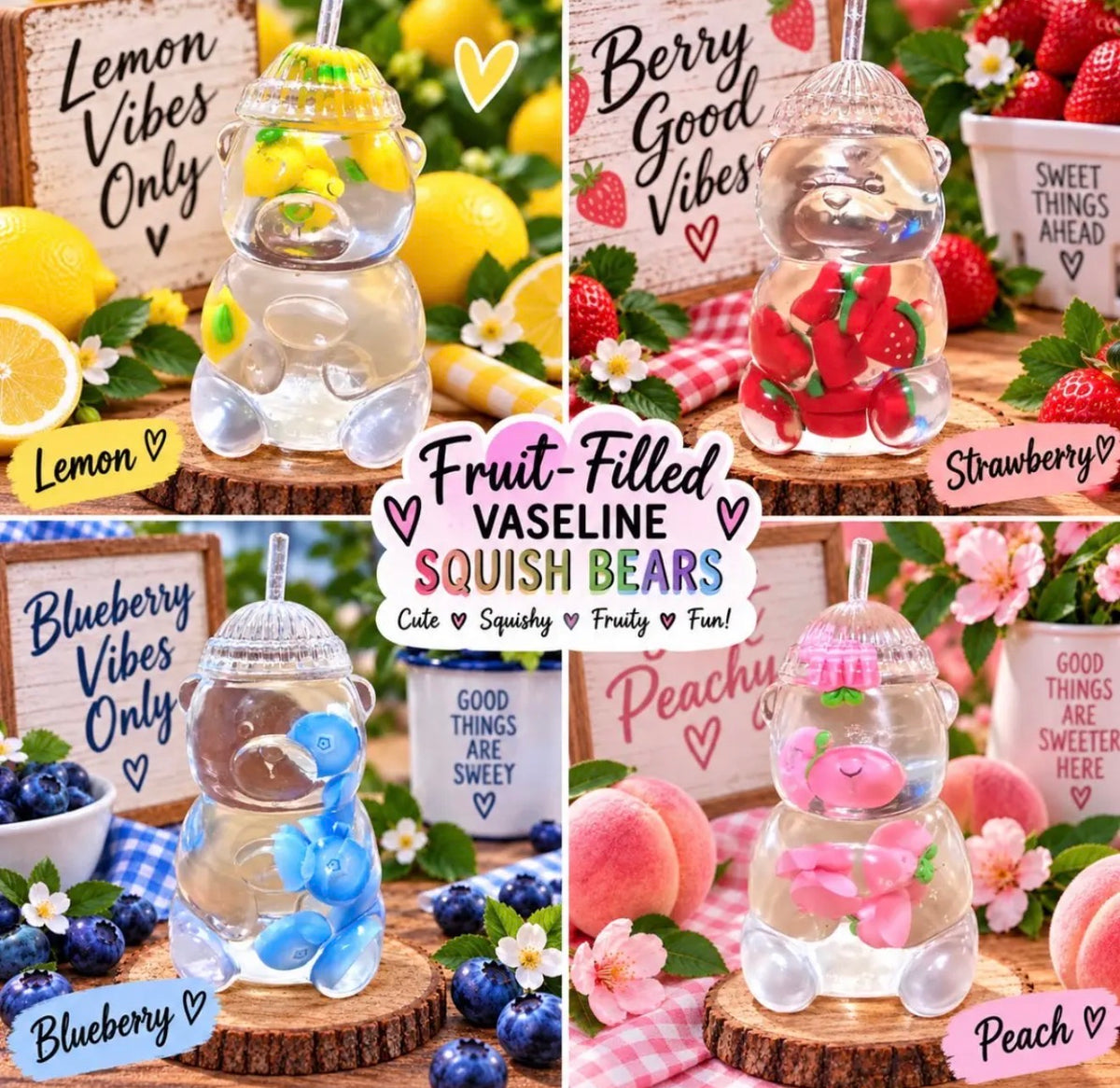 Vaseline Fruit Filled Bear