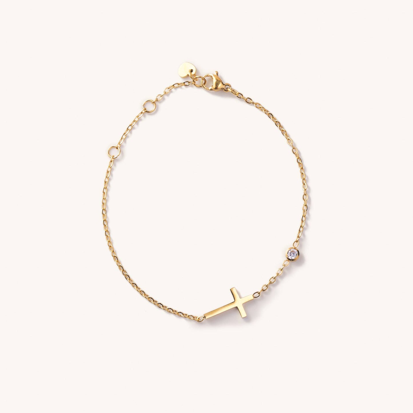 MARTHA GOLDEN CROSS BRACELET