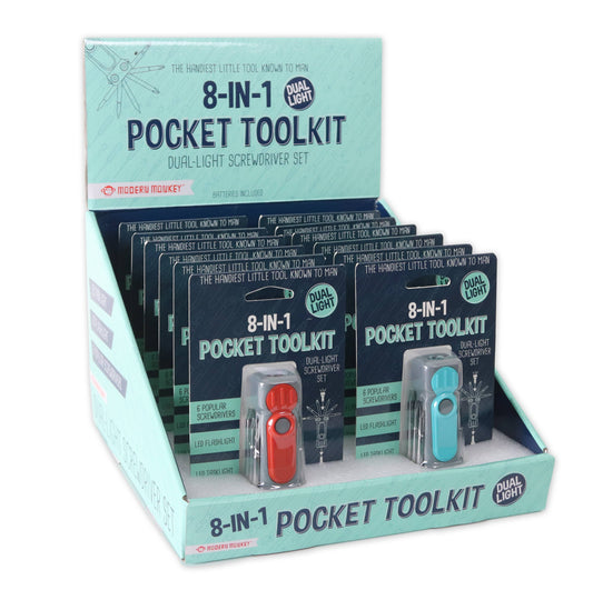 MODERN MONKEY 8-IN-1 POCKET TOOLKIT (MULTIPLE COLORS)