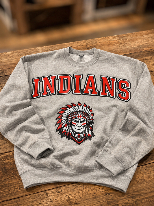 The New Era Indians Spirit Crewneck Sweatshirt