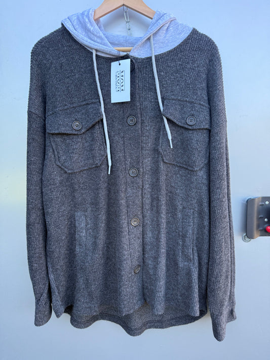 ALL DAY COZY SOFT RIBBED SHACKET- *Multiple Colors