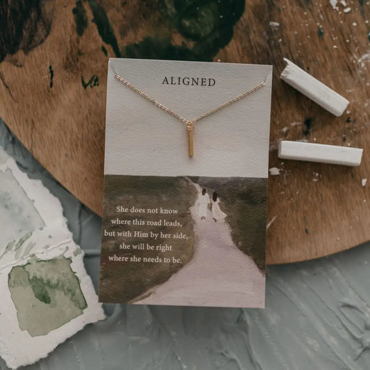 Aligned | Christian Necklace | Christian Gift | Psalm