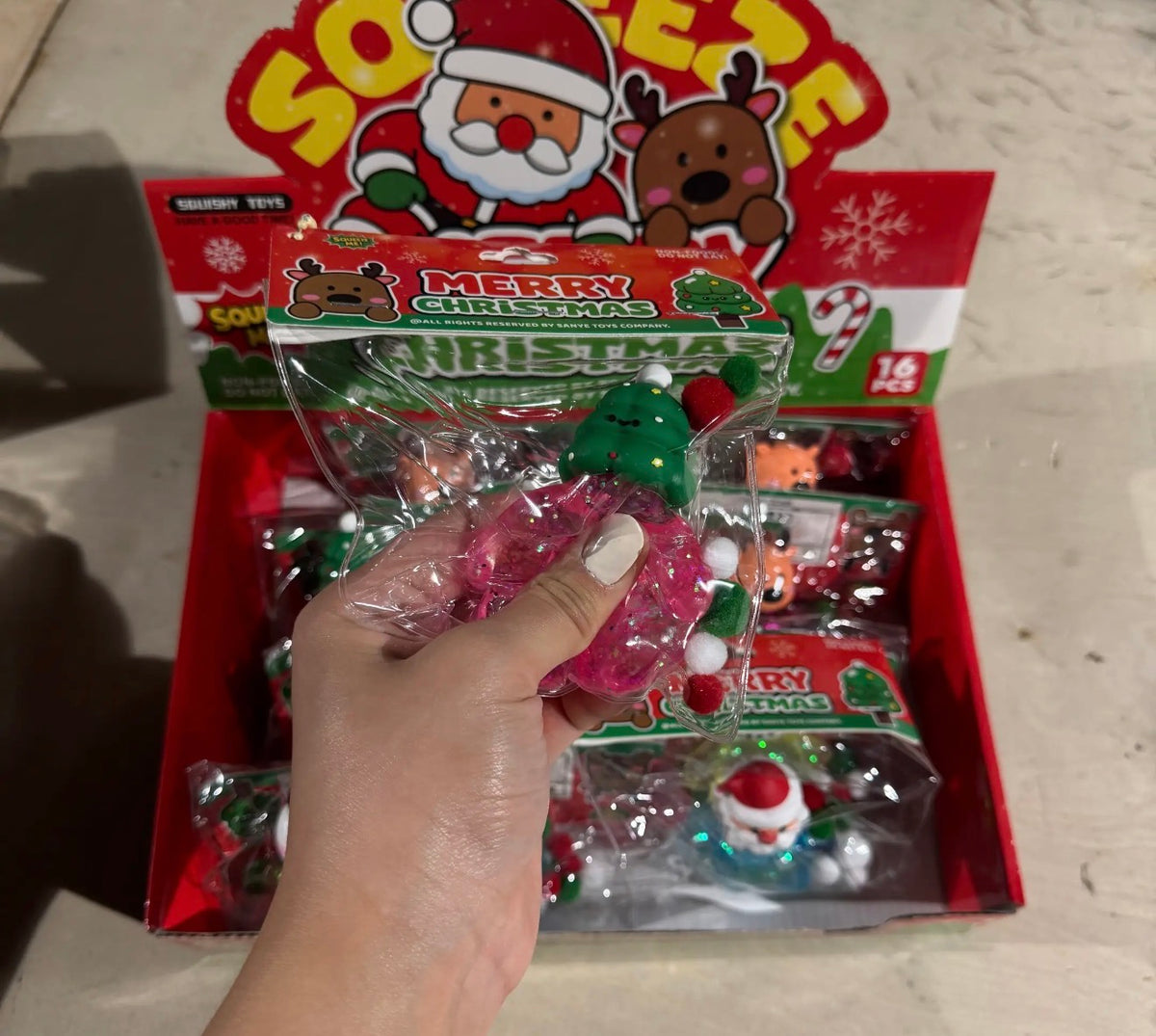 Christmas Character Maltose Squishy Mystery