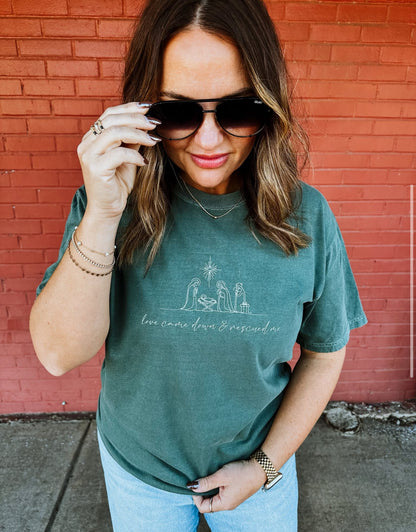 PRE ORDER- LOVE CAME DOWN AND RESCUED ME CC TEE